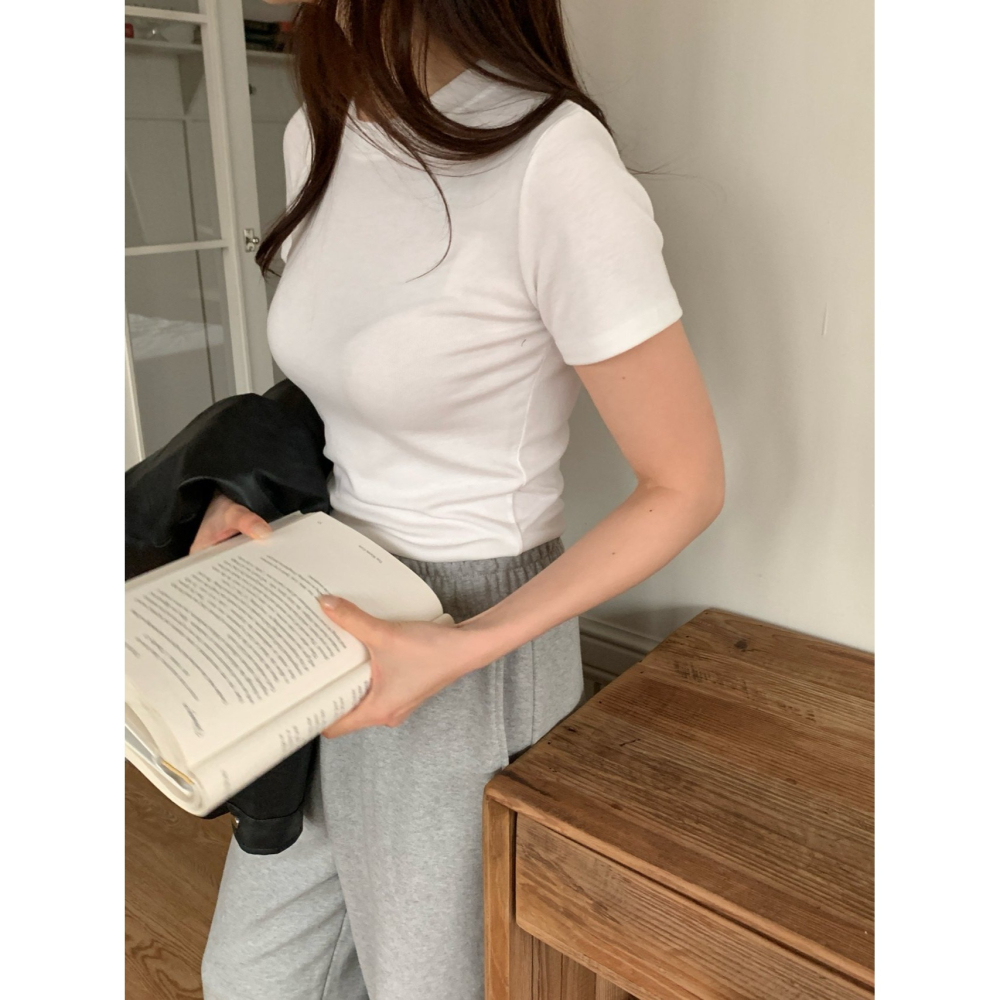 VENUSY｜正韓🇰🇷 - 韓國女裝｜基本圓領短袖T恤 韓國T恤-細節圖6