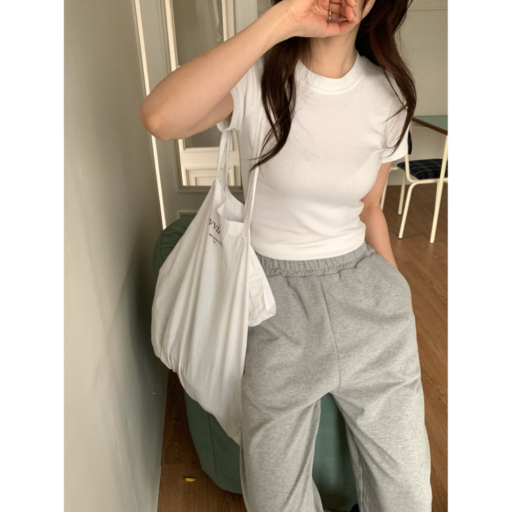 VENUSY｜正韓🇰🇷 - 韓國女裝｜基本圓領短袖T恤 韓國T恤-細節圖8