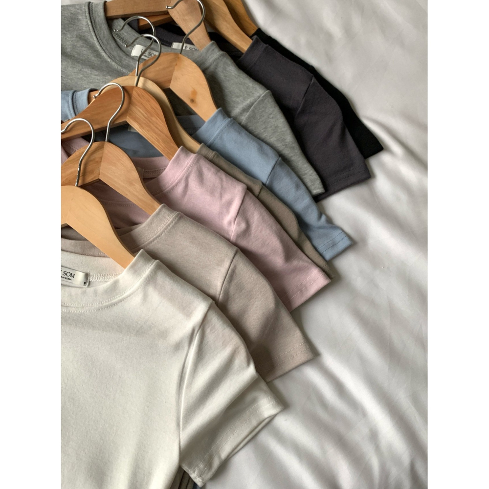 VENUSY｜正韓🇰🇷 - 韓國女裝｜基本圓領短袖T恤 韓國T恤-細節圖10