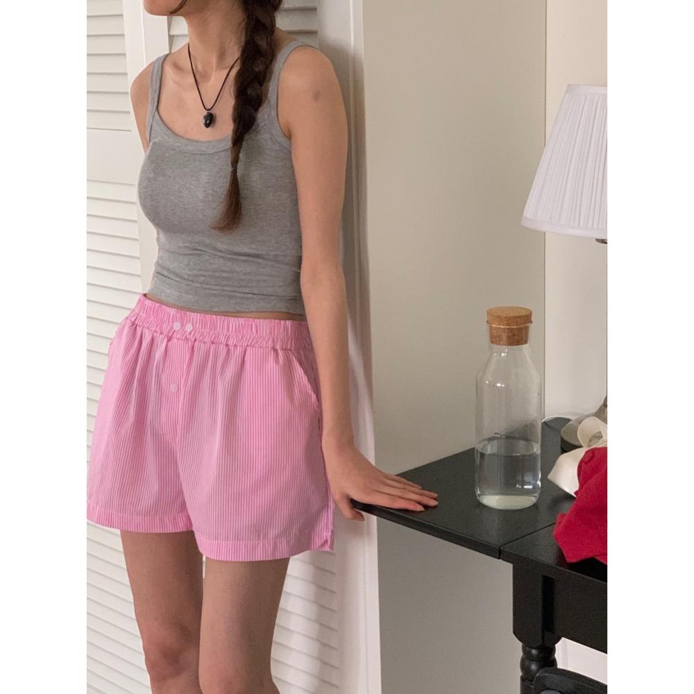 [現貨+預購] VENUSY｜正韓🇰🇷 - 韓國女裝｜彈力羅紋寬肩帶背心-細節圖7