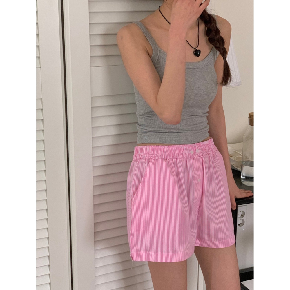 [現貨+預購] VENUSY｜正韓🇰🇷 - 韓國女裝｜彈力羅紋寬肩帶背心-細節圖10