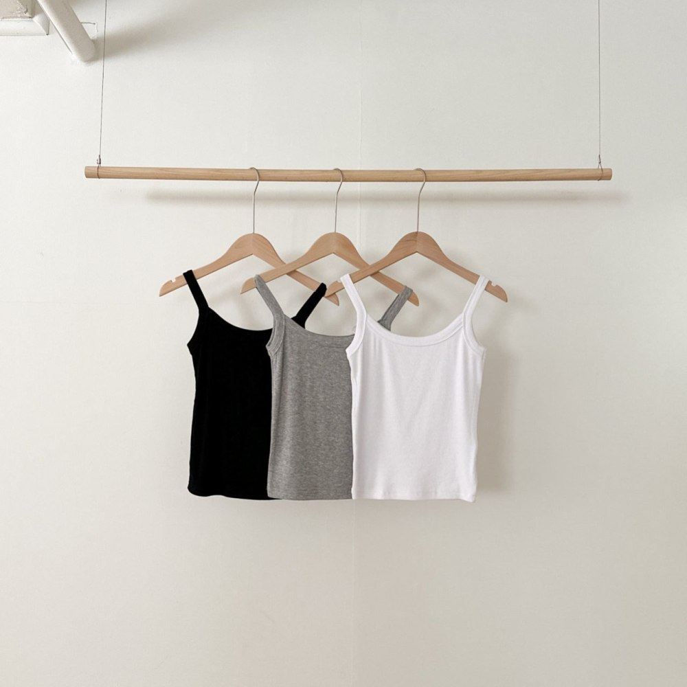 [現貨+預購] VENUSY｜正韓🇰🇷 - 韓國女裝｜彈力羅紋寬肩帶背心-細節圖11