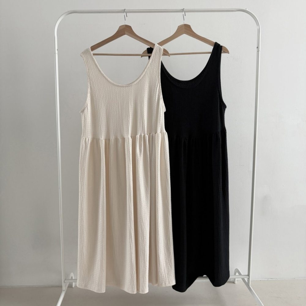 VENUSY｜正韓🇰🇷 - 韓國女裝｜疊層褶皺長洋裝 韓國洋裝 孕婦裝-細節圖7