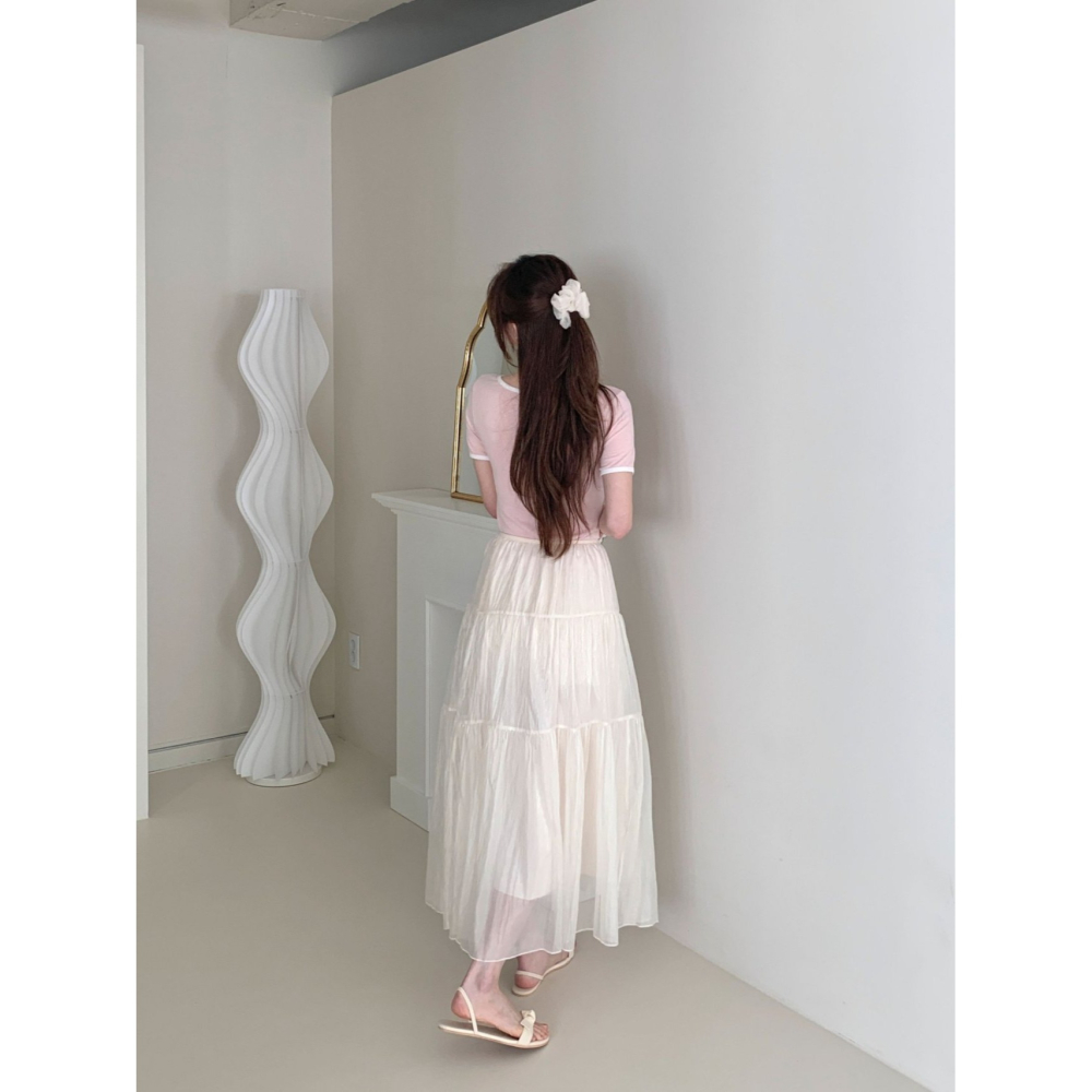 VENUSY｜正韓🇰🇷 - 韓國女裝｜芭蕾舞分層長裙-細節圖7