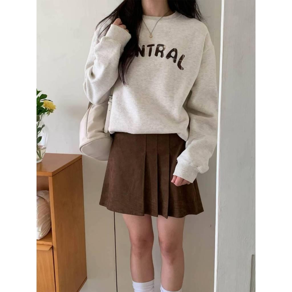 VENUSY｜正韓🇰🇷 - 韓國東大門空運直送台灣｜麓皮H型百褶裙 短裙-細節圖5