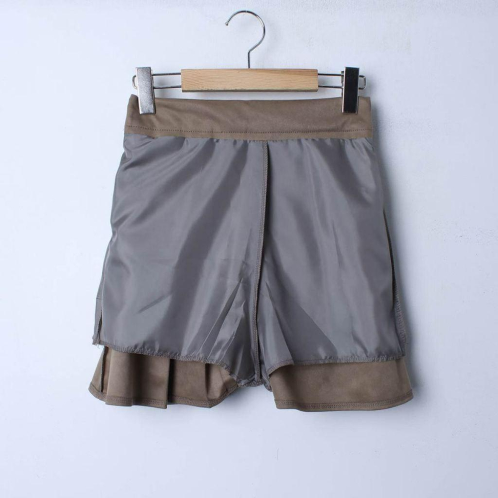 VENUSY｜正韓🇰🇷 - 韓國東大門空運直送台灣｜麓皮H型百褶裙 短裙-細節圖9