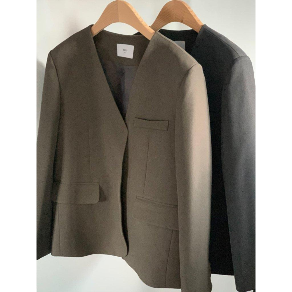 【優雅俐落】VENUSY｜正韓🇰🇷 - 韓國東大門空運直送台灣｜格倫長版西裝外套-細節圖9