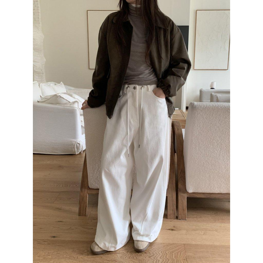 【柔軟保暖】VENUSY｜正韓🇰🇷 - 韓國東大門空運直送台灣｜翻領羊羔絨飛行夾克-細節圖7