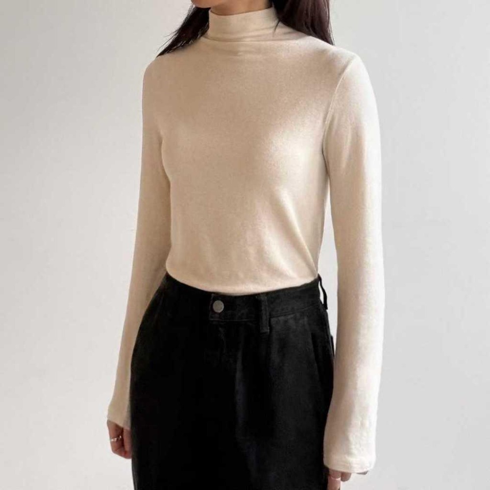 現貨 24H【羊毛柔軟保暖】VENUSY｜正韓🇰🇷 - 韓國東大門空運直送台灣｜安哥拉羊毛中高領上衣 打底 內搭-細節圖4