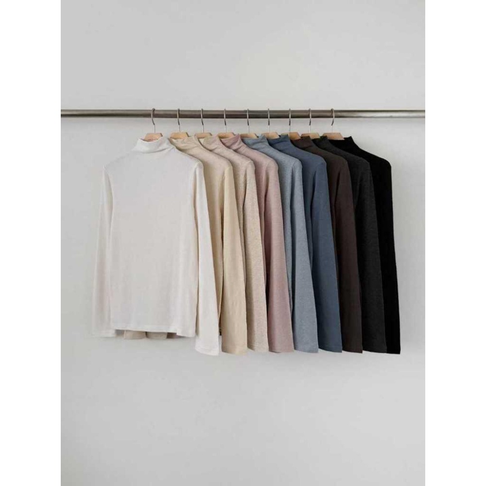 現貨 24H【羊毛柔軟保暖】VENUSY｜正韓🇰🇷 - 韓國東大門空運直送台灣｜安哥拉羊毛中高領上衣 打底 內搭-細節圖8