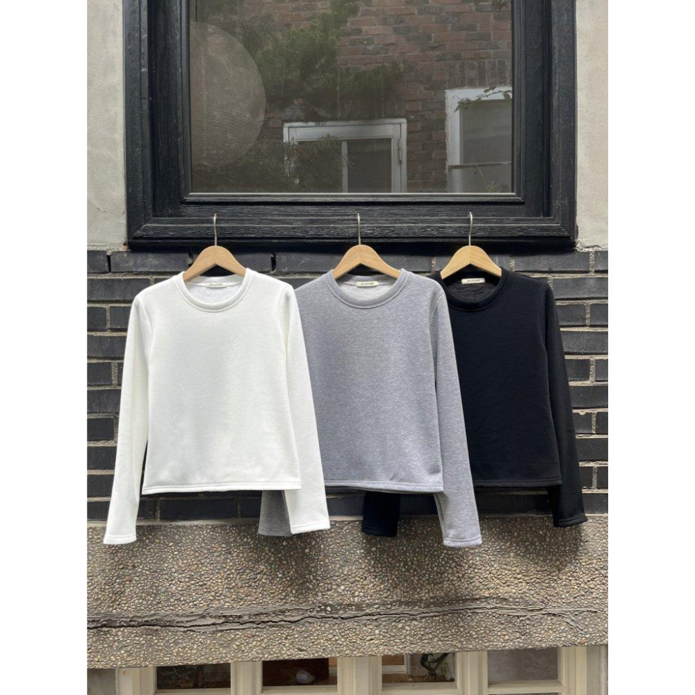 【親膚保暖】VENUSY｜正韓🇰🇷 - 韓國東大門空運直送台灣｜泰迪貂絨長袖T恤-細節圖9