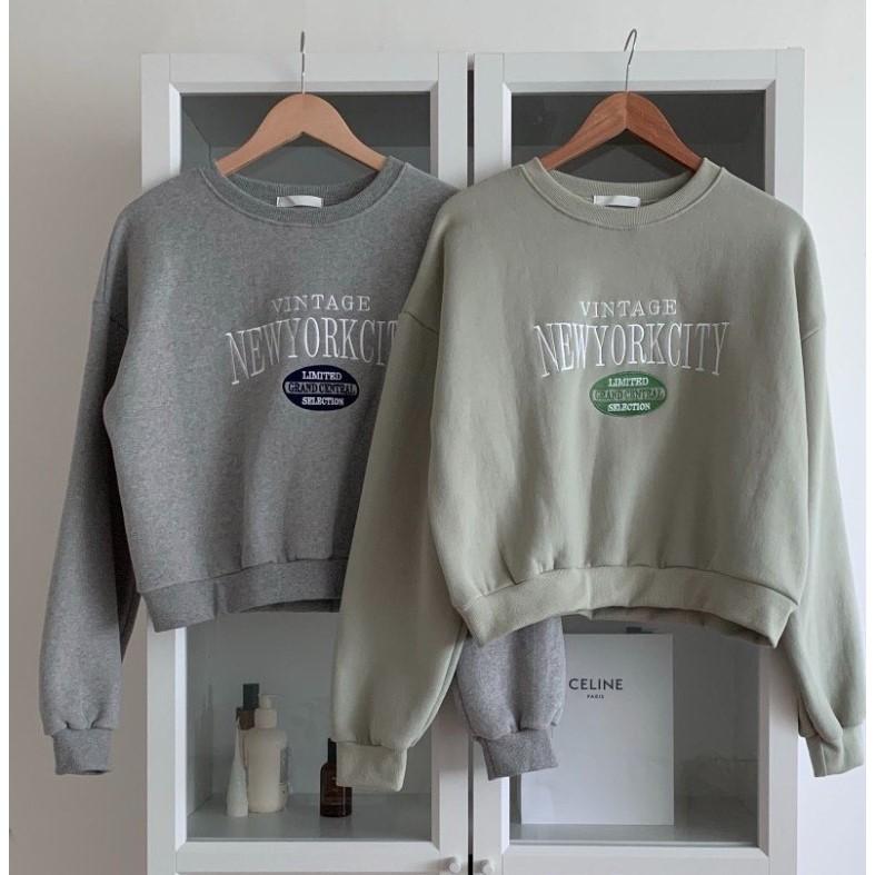 ɢɪʀʟs＇ x ᴠᴇɴᴜsʏ｜正韓🇰🇷 - 韓國東大門空運直送台灣｜復古內刷毛大學T-細節圖9