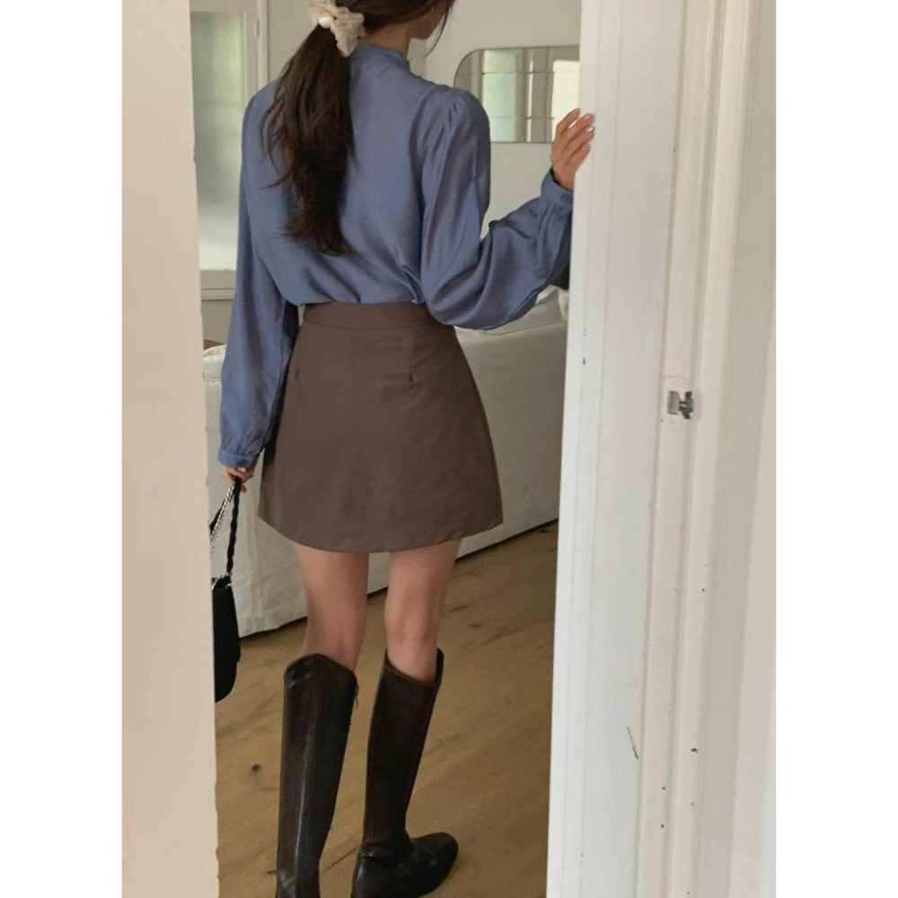 VENUSY｜正韓🇰🇷 - 韓國東大門空運直送台灣｜A字旁開短褲裙-細節圖5