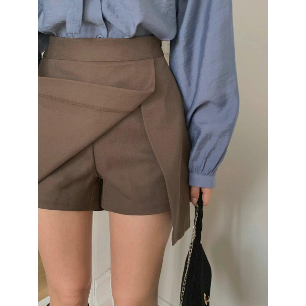 VENUSY｜正韓🇰🇷 - 韓國東大門空運直送台灣｜A字旁開短褲裙-細節圖7