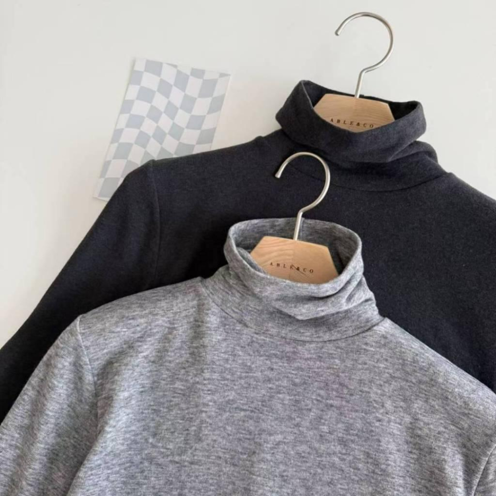 【親膚不刺癢】VENUSY｜正韓🇰🇷 - 韓國東大門空運直送台灣｜柔軟羊毛高領毛衣 內搭-細節圖3