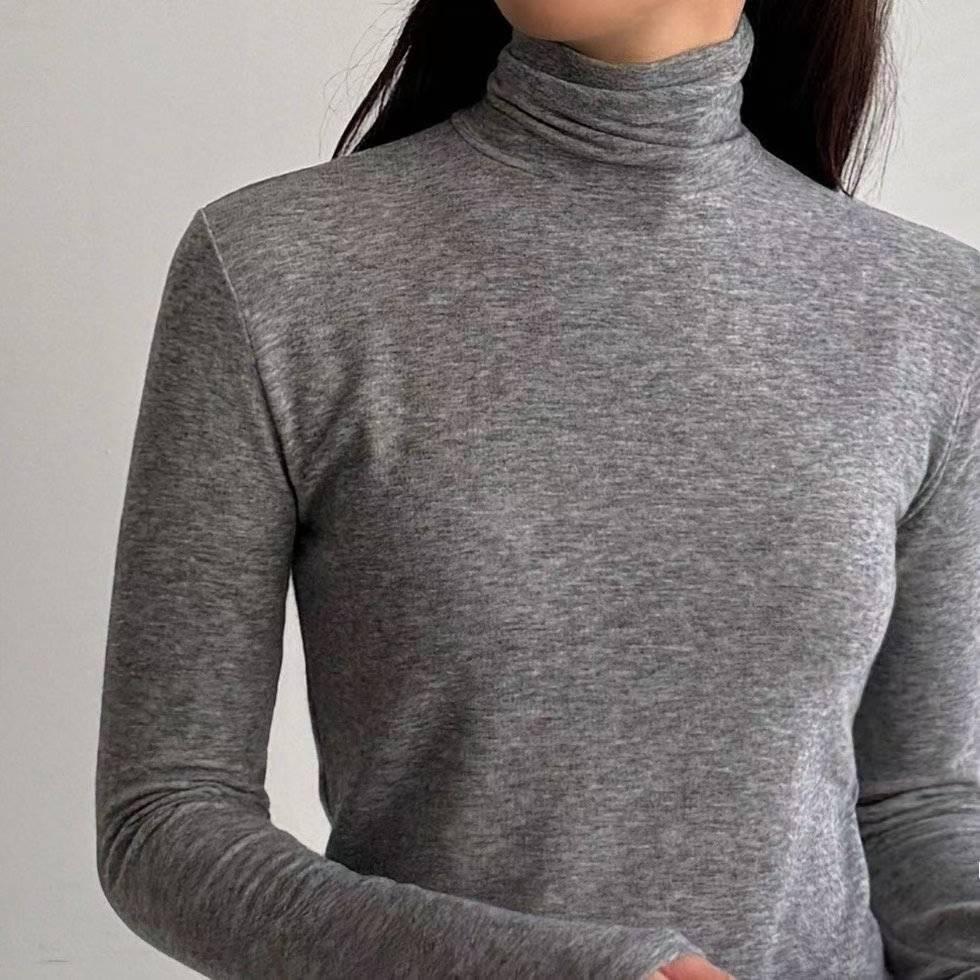 【親膚不刺癢】VENUSY｜正韓🇰🇷 - 韓國東大門空運直送台灣｜柔軟羊毛高領毛衣 內搭-細節圖6