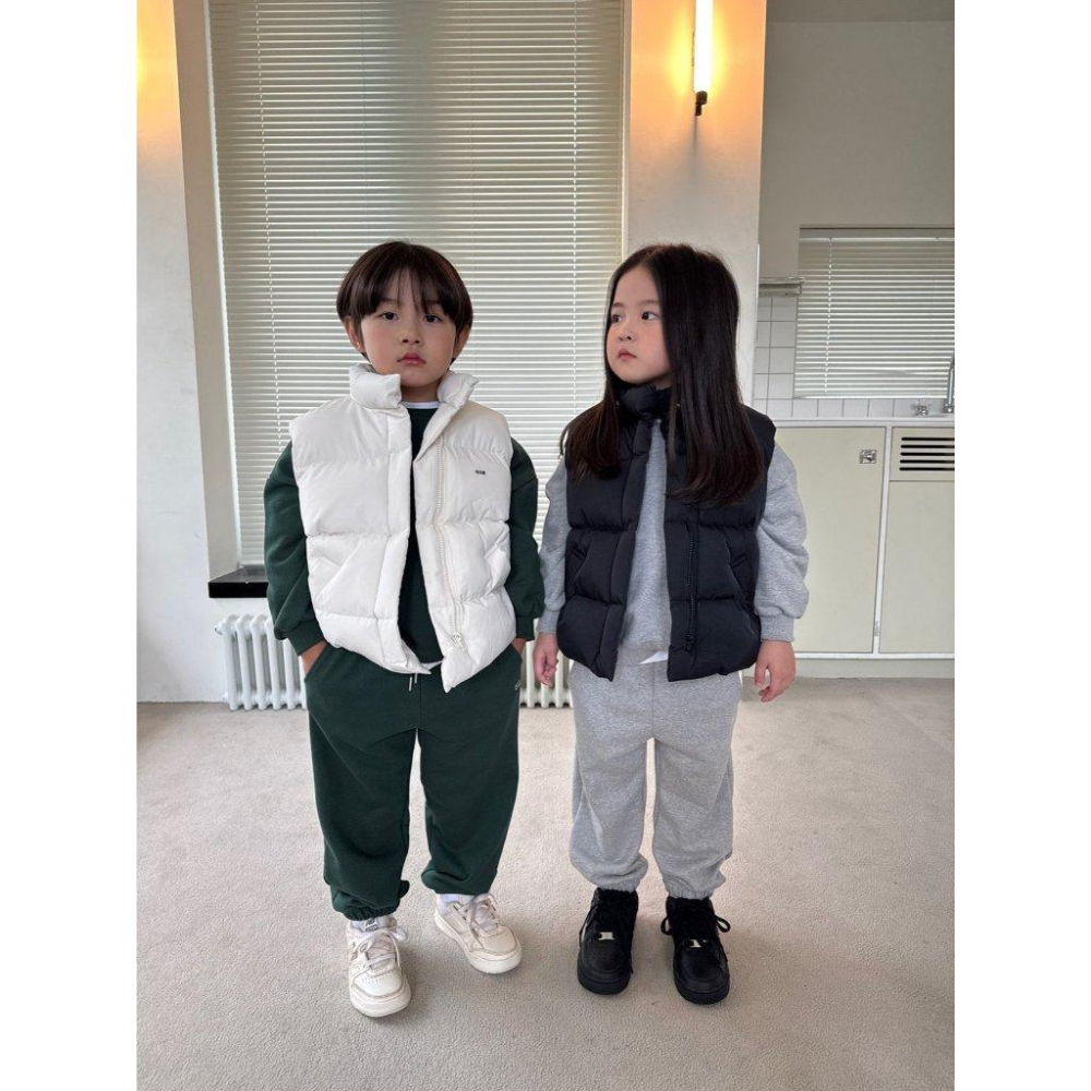 【100%高保暖棉】VENUSY_baby｜正韓OURS童裝🇰🇷 - 韓國東大門空運直送台灣｜內鋪棉防風背心 親子裝-細節圖5
