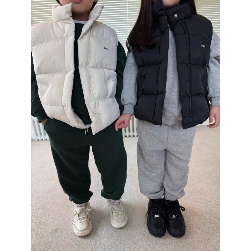 【100%高保暖棉】VENUSY_baby｜正韓OURS童裝🇰🇷 - 韓國東大門空運直送台灣｜內鋪棉防風背心 親子裝-細節圖7