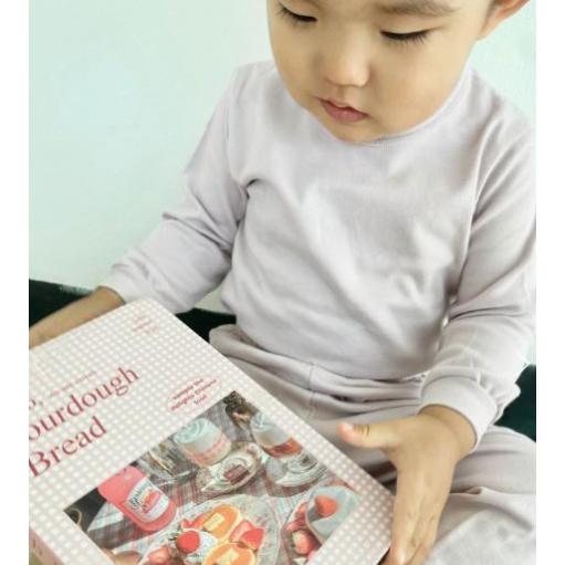 【純棉100%柔軟親膚】VENUSY_baby｜正韓🇰🇷 - 韓國東大門空運直送台灣｜純棉兒童雙面家居服套裝 嬰兒-細節圖4