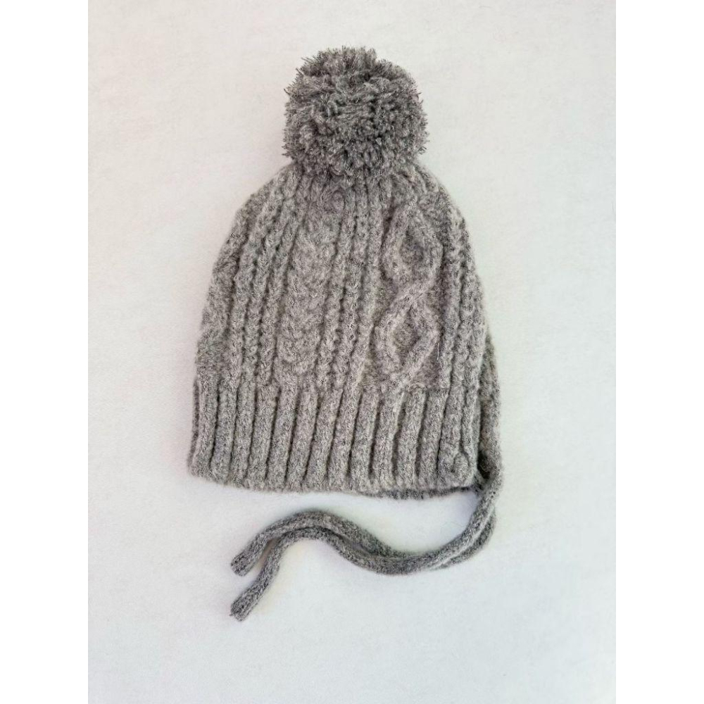 【小臉顯瘦羊毛帽】VENUSY｜正韓🇰🇷 - 韓國東大門空運直送台灣｜羊駝絨球毛帽-細節圖5