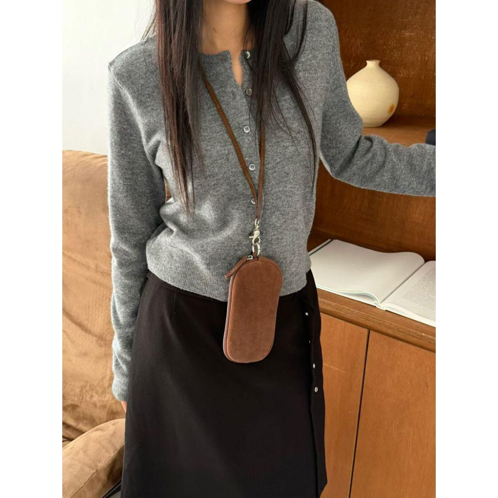 【高質感親膚】VENUSY｜正韓🇰🇷 - 韓國東大門空運直送台灣｜針織開衫外套-細節圖5