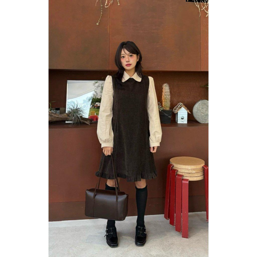 【高級皮感】VENUSY｜正韓🇰🇷 - 韓國東大門空運直送台灣｜極簡霧面皮感肩背包 大容量-細節圖7