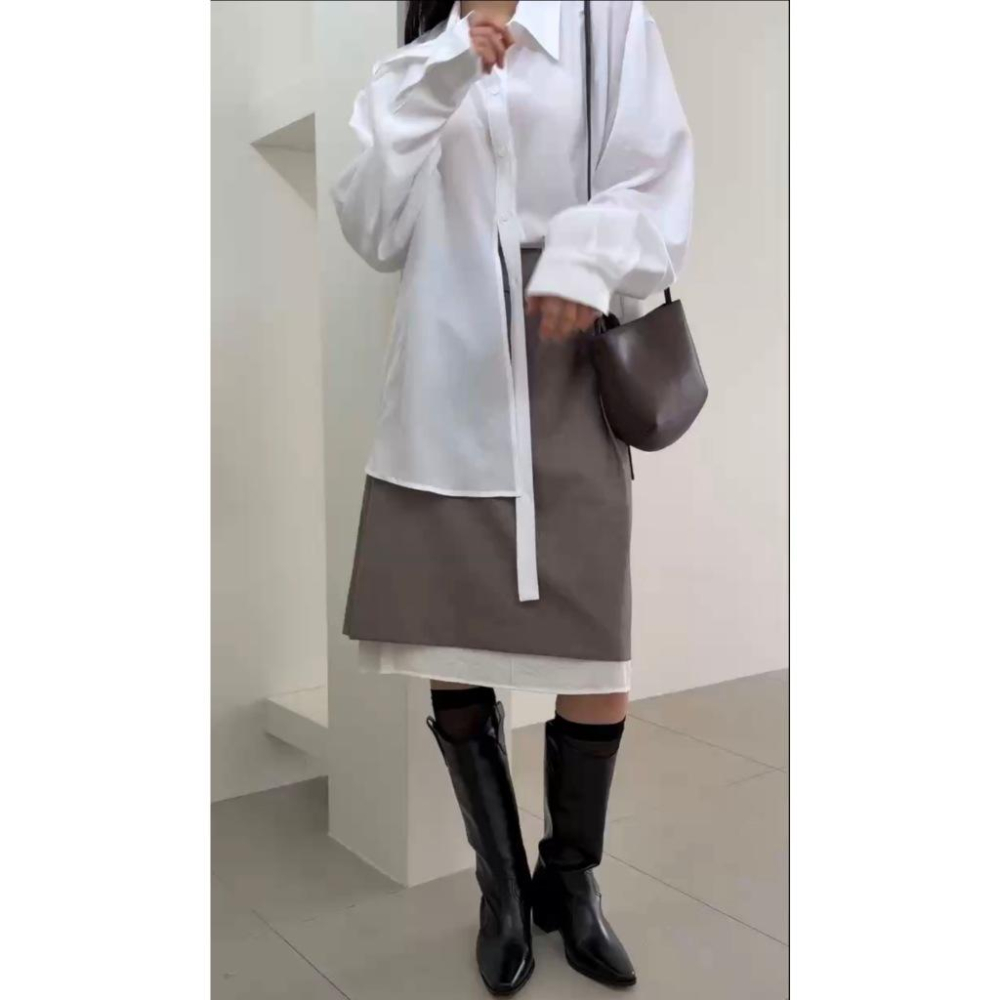 【天然牛革】VENUSY｜正韓 - 質感全皮簡約斜背包．兩色入・俐落時髦感-細節圖6