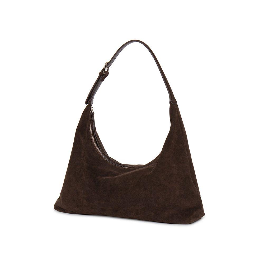 【美拉德・高級絨面牛革】VENUSY｜正韓 - LE-JUNEV ♡ 韓國熱門設計師品牌｜質感絨面牛革單肩包-細節圖7