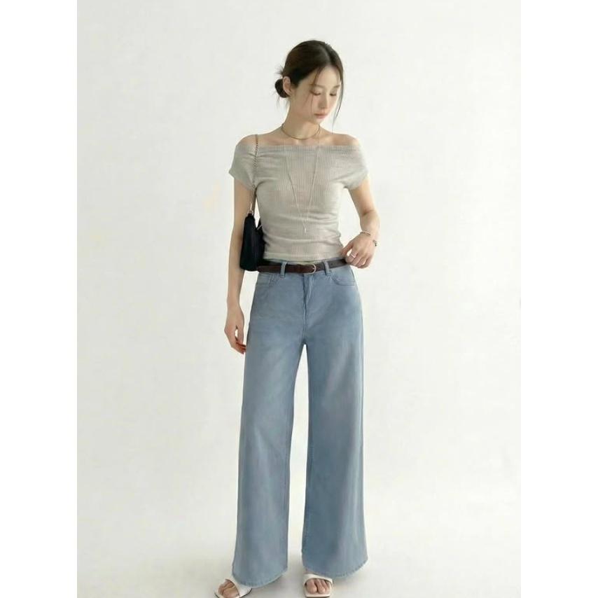 【久坐不勒・彈力支撐】VENUSY｜DEEP ♡ 韓國熱門設計師｜舒適修身直筒牛仔褲・Made in Korea-細節圖6