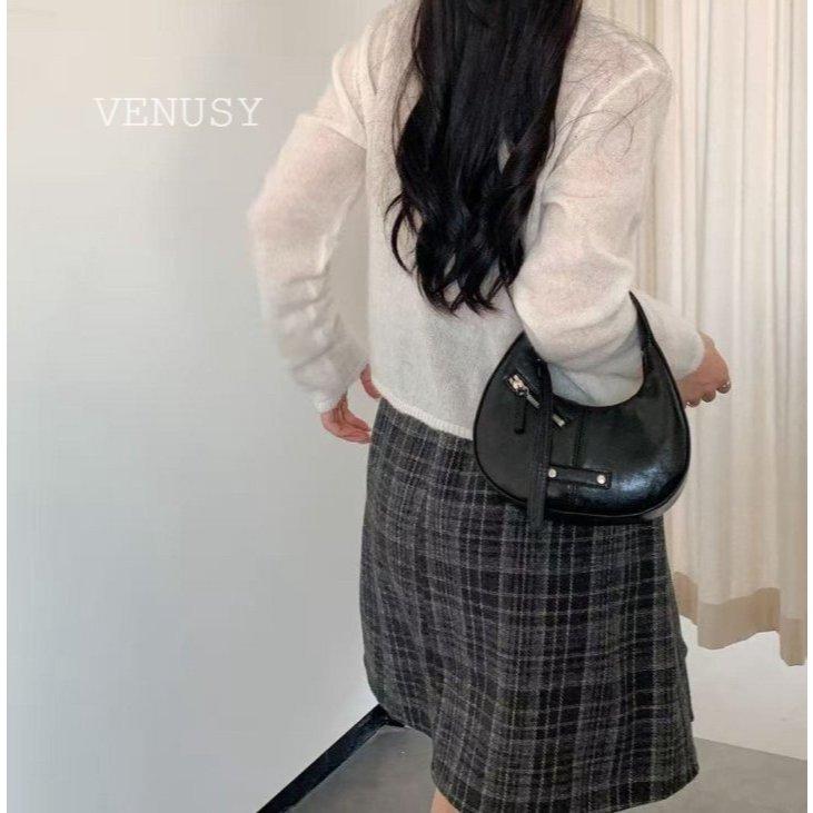 【精緻小巧・質感皮革】VENUSY｜小托特手提包．法式俐落廓形．極簡 4 色．正韓風格配件-細節圖2