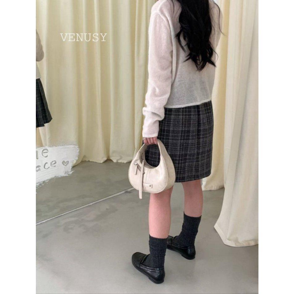【精緻小巧・質感皮革】VENUSY｜小托特手提包．法式俐落廓形．極簡 4 色．正韓風格配件-細節圖9