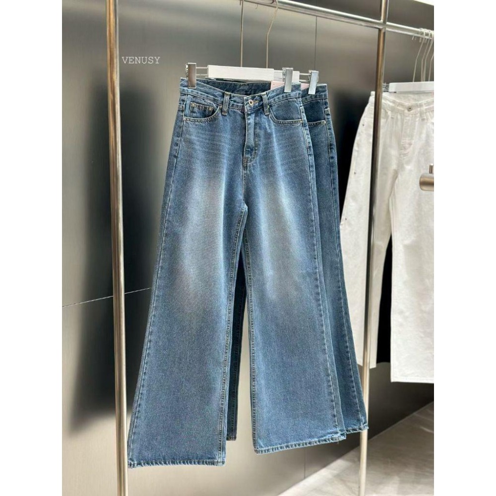 【美腿神褲・韓系簡約】VENUSY｜正韓 - 經典微喇叭牛仔褲．修身顯瘦．不挑身型．Made in Korea-細節圖9