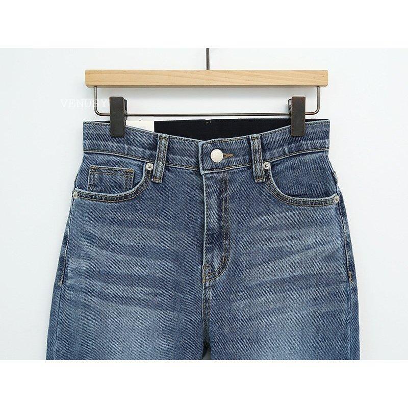 【360度美腿・零束縛】VENUSY｜正韓 - 經典中藍喇叭牛仔褲．高含棉親膚面料．修身顯瘦．彈性極佳．喇叭褲-細節圖6