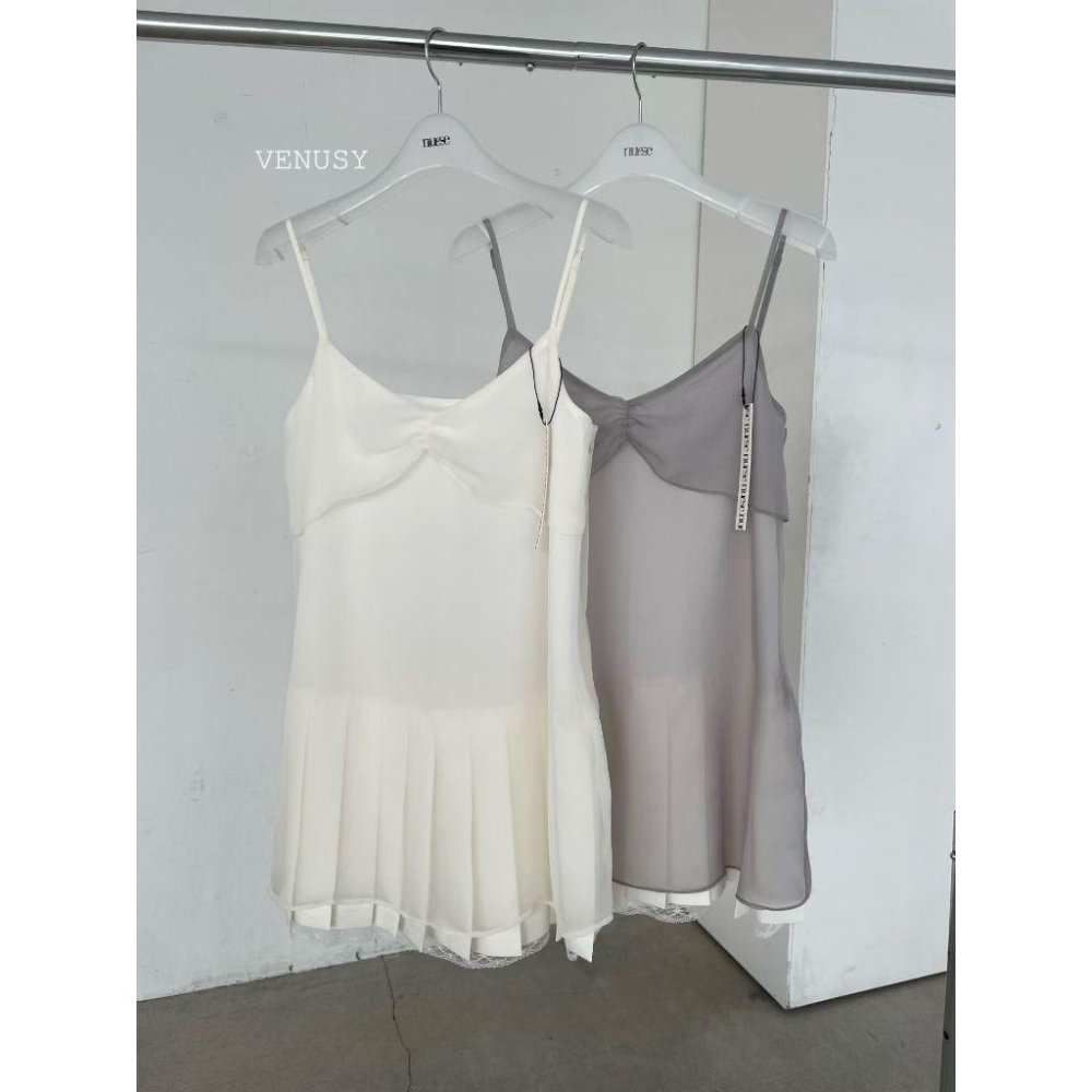 【頂級手工感】VENUSY｜正韓．絕美高質感小禮服．極致絲絨細節．名媛晚宴首選．高奢面料剪裁．假兩件洋裝-細節圖6