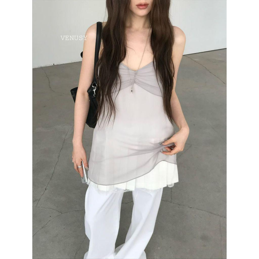 【頂級手工感】VENUSY｜正韓．絕美高質感小禮服．極致絲絨細節．名媛晚宴首選．高奢面料剪裁．假兩件洋裝-細節圖9