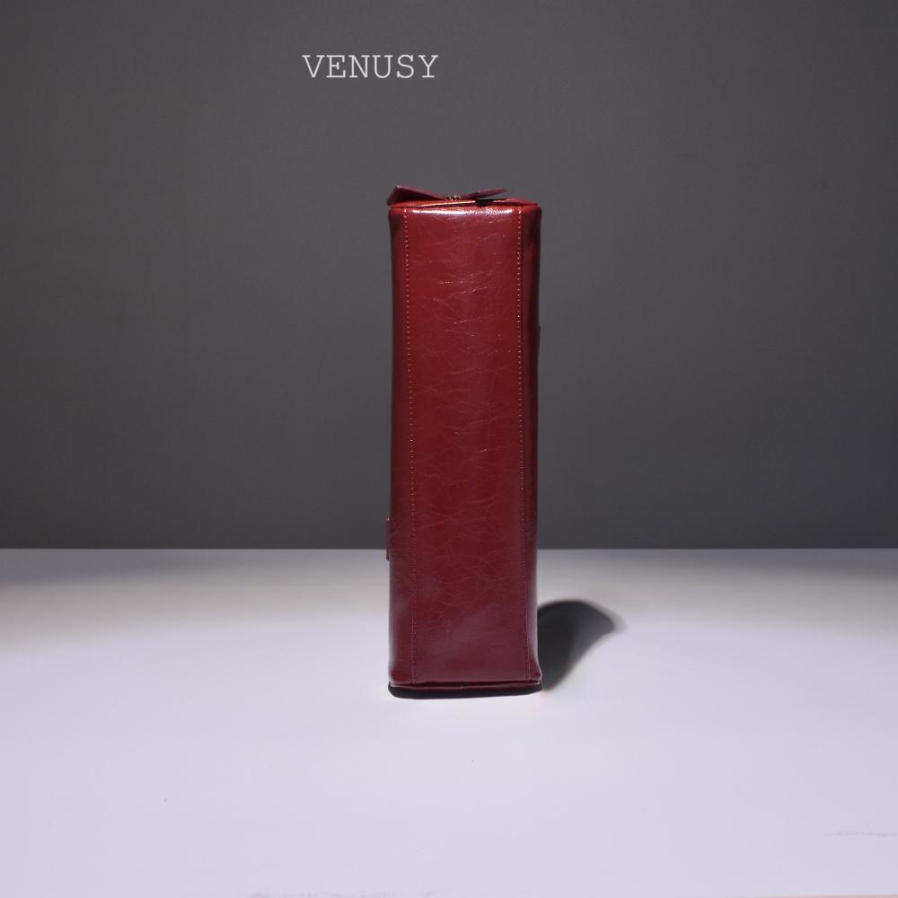 【天然牛皮．法式極簡】VENUSY｜正韓 - 經典法棍單肩包．加長手柄腋下包．真皮質感-細節圖9