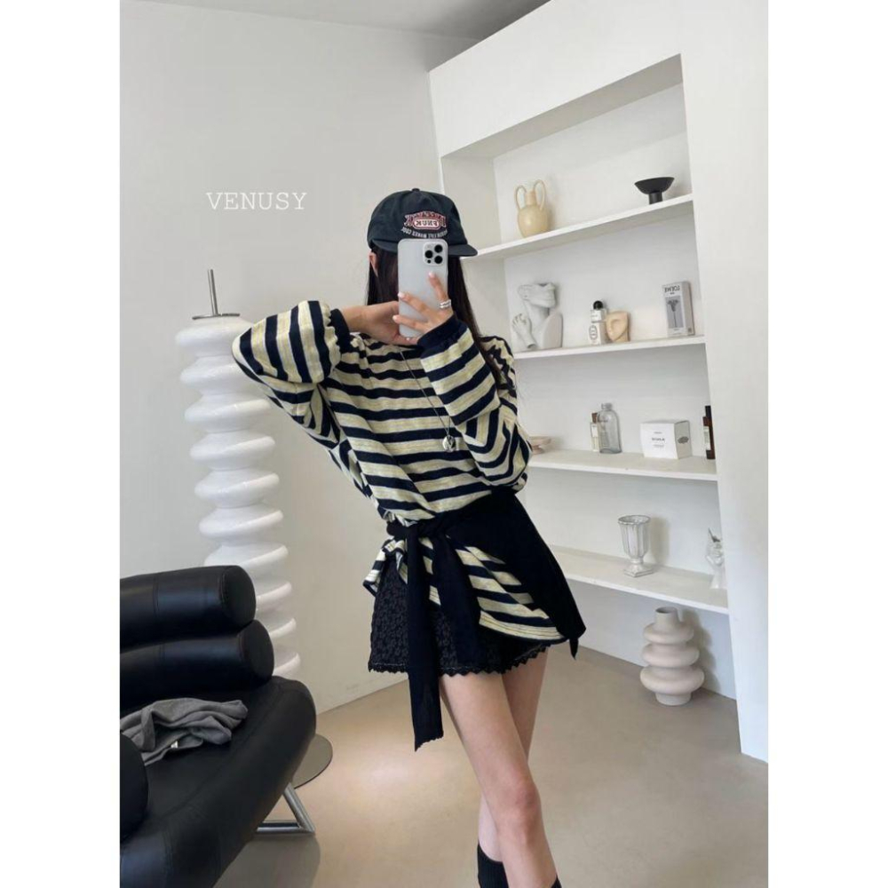 【法式慵懶】VENUSY漢南小姐｜正韓 - 披肩開衫．多功能多穿法罩衫．輕盈透氣不悶熱．Free-細節圖7