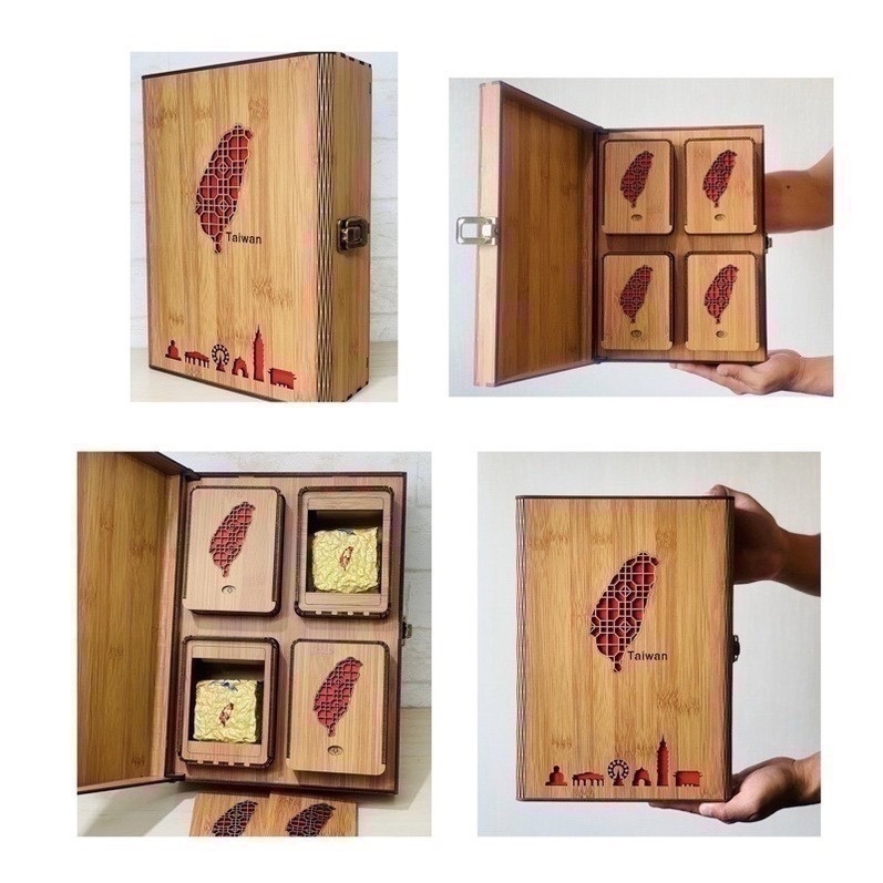 【茶曦子高山茶】「台灣頂級茶葉寶盒」2兩裝*4（共半斤）✨茶葉禮盒 大禹嶺 碧綠溪 華岡茶 梨山茶-細節圖3