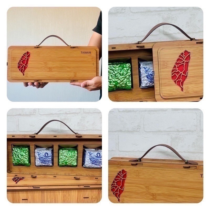 【茶曦子高山茶】「竹紋高節-茶葉禮盒」2兩裝*4（共半斤） ✨茶葉禮盒 大禹嶺 碧綠溪 梨山高山茶-細節圖6