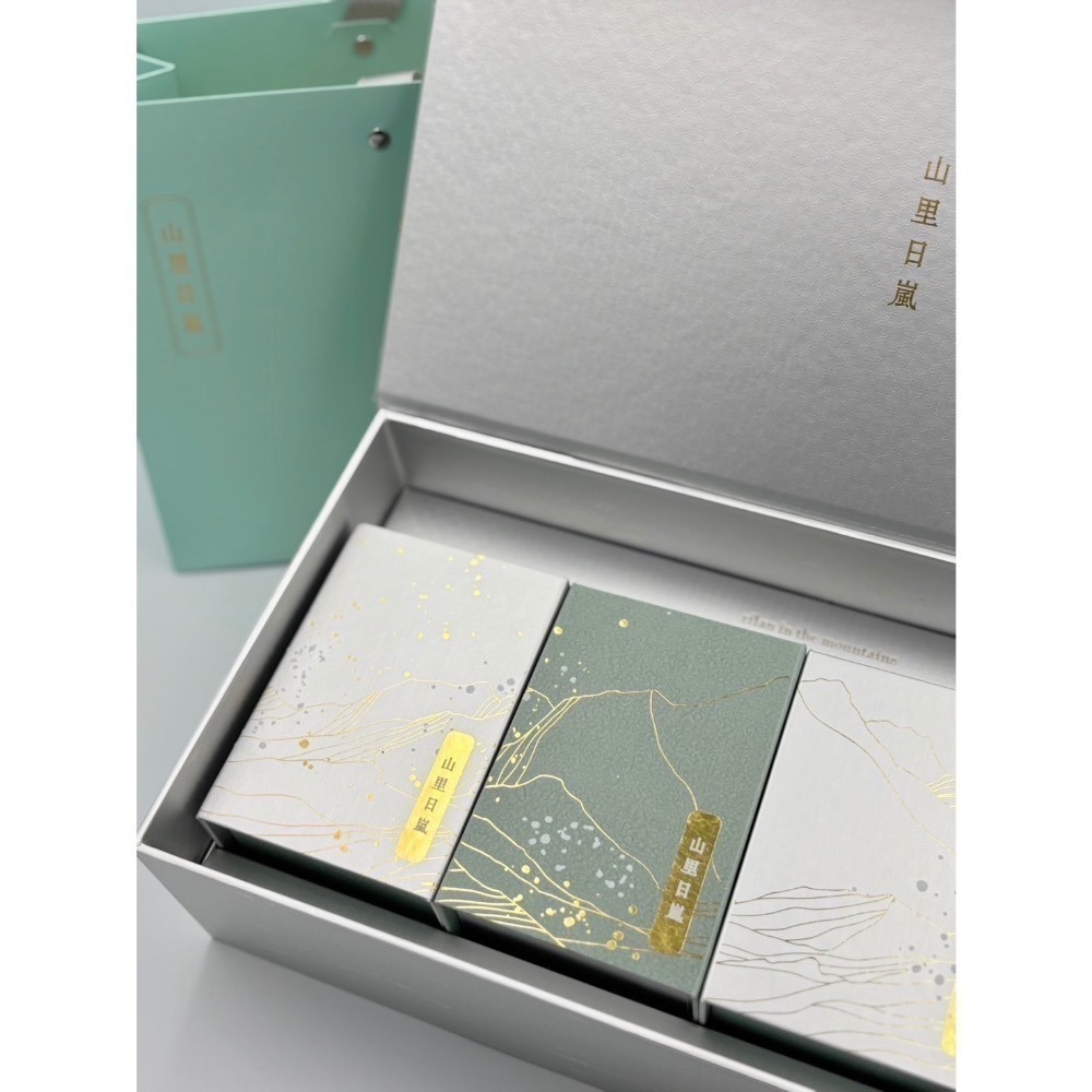 【茶曦子高山茶】「山里日嵐-茶葉禮盒」2兩裝*4（共半斤）✨茶葉禮盒 大禹嶺 碧綠溪 華岡茶 梨山茶-細節圖5