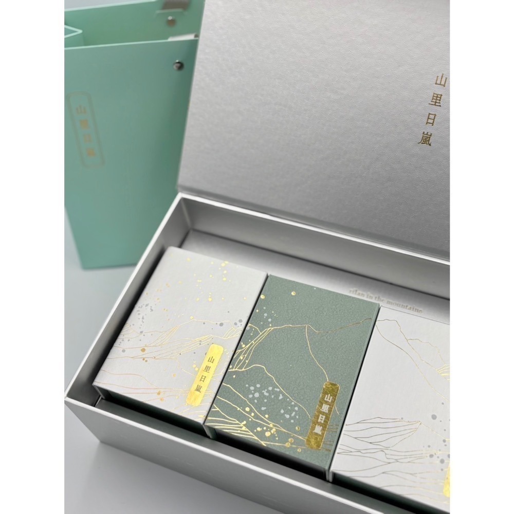 【茶曦子高山茶】「山里日嵐-茶葉禮盒」2兩裝*4（共半斤）✨茶葉禮盒 大禹嶺 碧綠溪 華岡茶 梨山茶-細節圖5