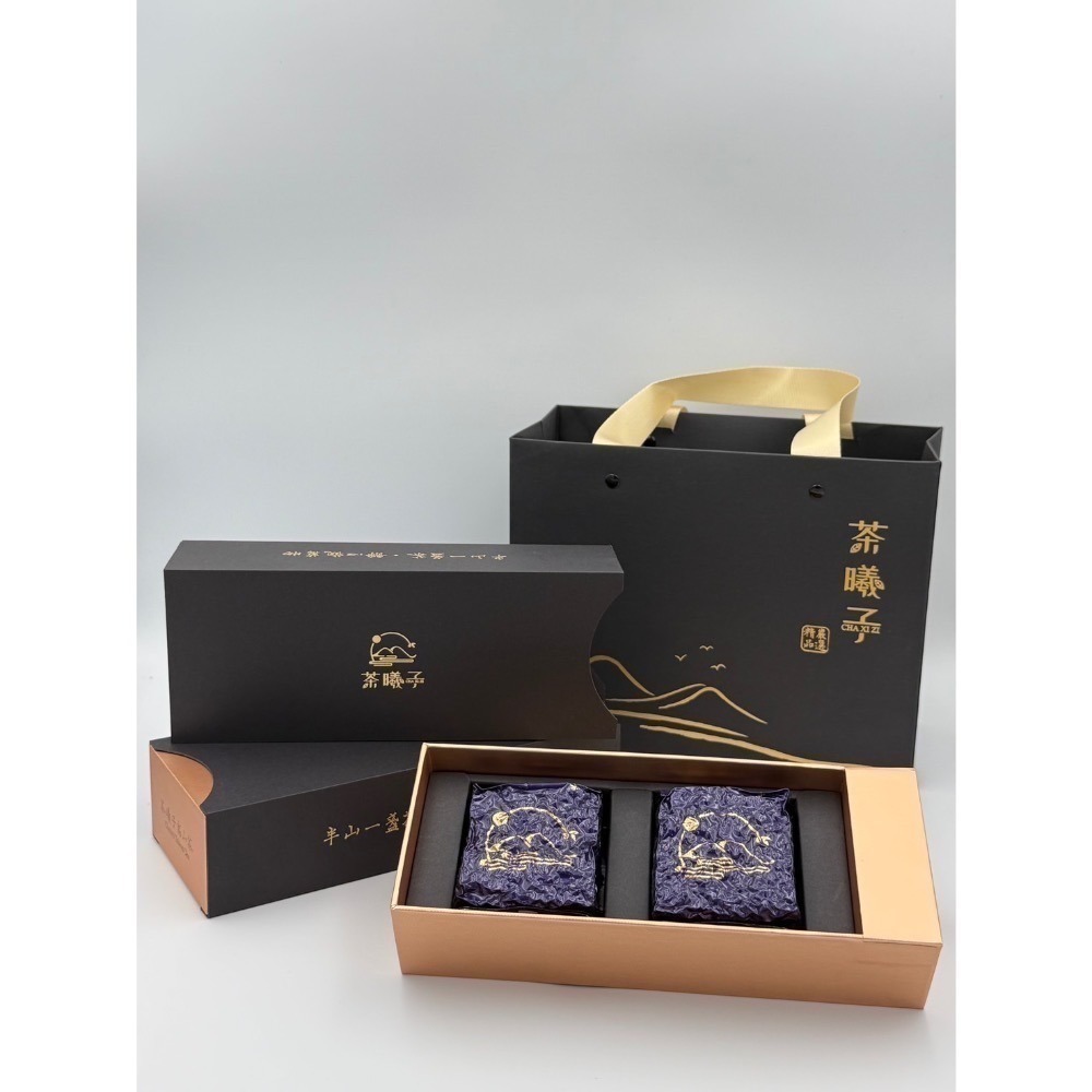 【茶曦子高山茶】「藏韻極峰茶葉禮盒」2兩裝*4（共半斤）✨茶葉禮盒 大禹嶺 碧綠溪 華岡茶 梨山茶-細節圖2