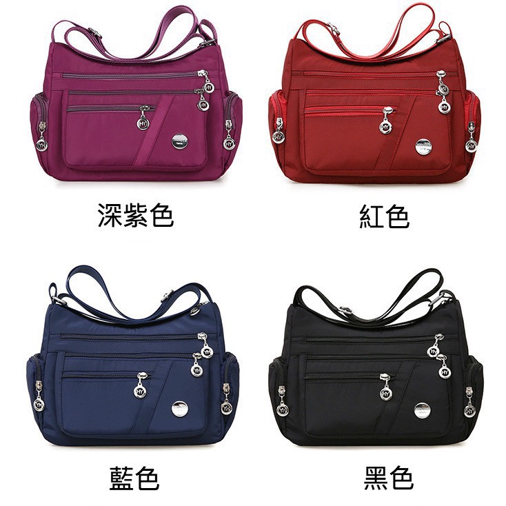 防水七隔層實用女性外出斜背包-細節圖7