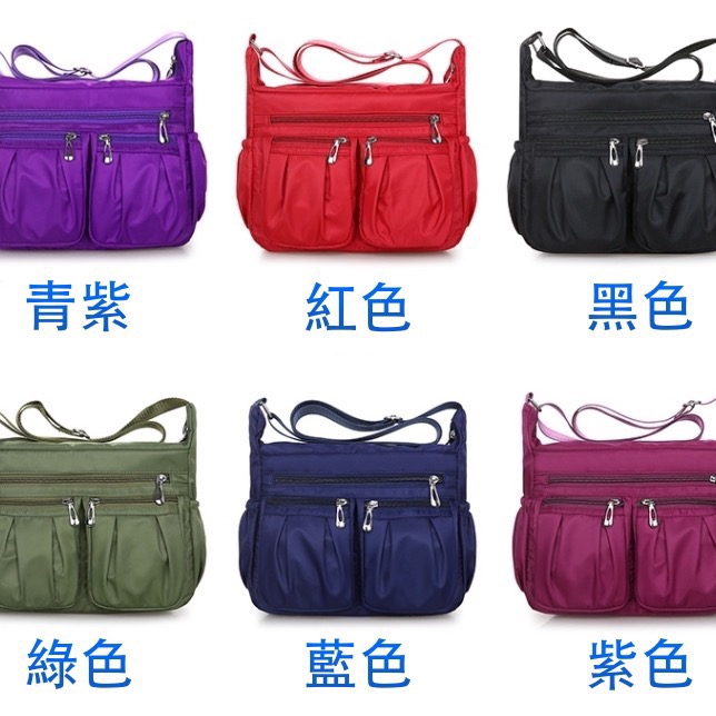 防水八格層實用休閒側背包-細節圖9