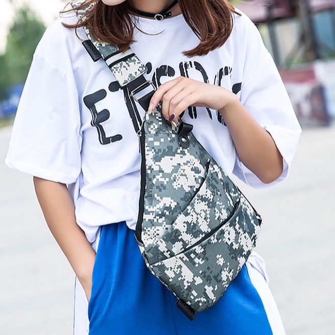 【台灣現貨】耐磨耐刮迷彩帥氣男女登山運動槍包-細節圖5