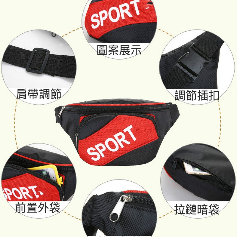 【台灣現貨】外送擺攤運動外出多功能腰包-細節圖2