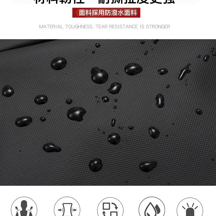 (台灣現貨)情侶約會外出休閒運動水滴形胸包-細節圖4