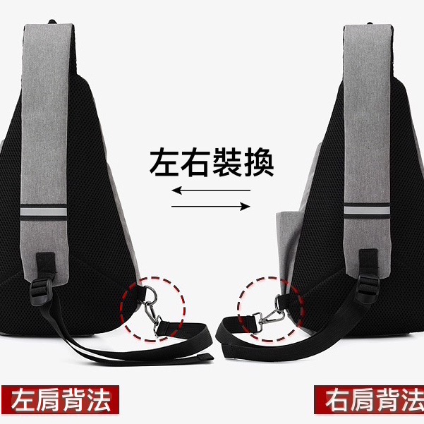 (台灣現貨)情侶約會外出休閒運動水滴形胸包-細節圖5