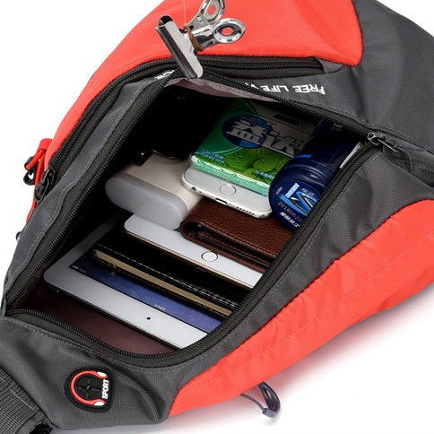 (台灣現貨可放1500ML礦泉水)超大容量登山運動水滴胸包-細節圖2