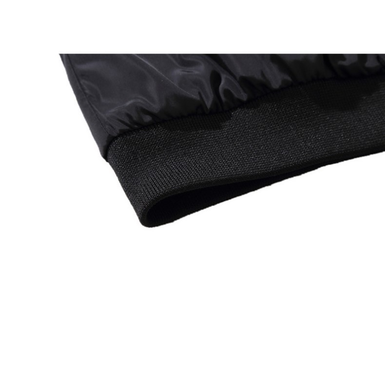 【40~110KG】帥氣迷彩拼接色連帽防風外套-細節圖5